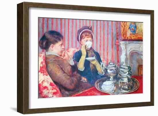 A Cup of Tea No.2-Mary Cassatt-Framed Art Print