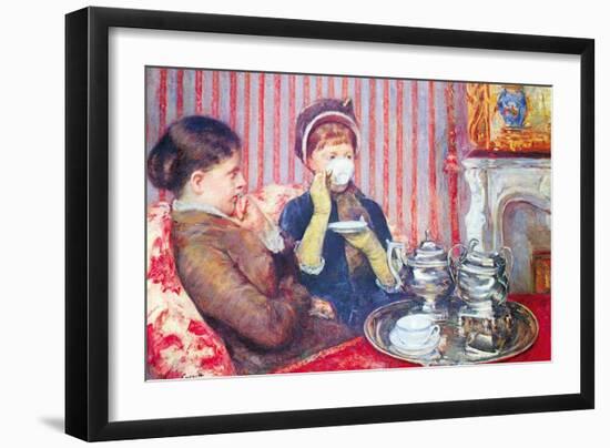 A Cup of Tea No.2-Mary Cassatt-Framed Art Print