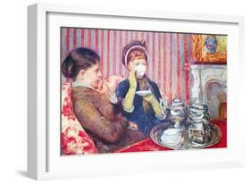 A Cup of Tea No.2-Mary Cassatt-Framed Art Print