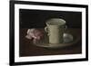 A Cup of Water and a Rose, C.1630-Francisco de Zurbarán-Framed Giclee Print