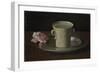 A Cup of Water and a Rose, C.1630-Francisco de Zurbarán-Framed Giclee Print