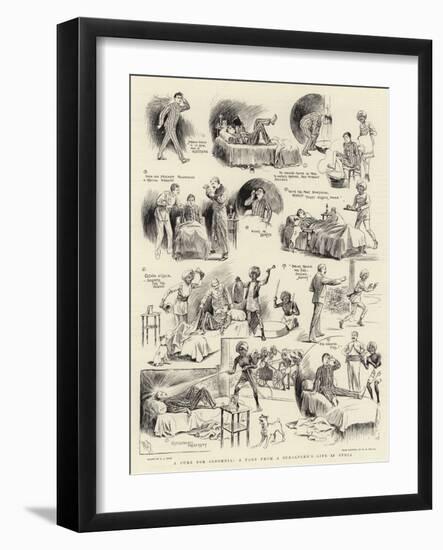 A Cure for Insomnia, a Page from a Subaltern's Life in India-Alexander Stuart Boyd-Framed Giclee Print