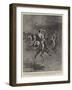 A Curious Interruption to a Polo Tournament in India-null-Framed Giclee Print