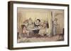 'A Curious Junto of Slandering Elves or Listeners Seldom Hear Good of Themselves', 1835 (Coloured E-George Cruikshank-Framed Giclee Print