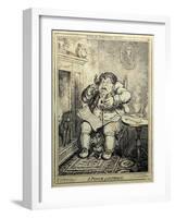 A Curse for Drowsiness or A Pinch of Cephalic-James Gillray-Framed Giclee Print