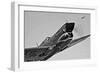 A Curtiss P-40E Warhawk in Flight Near Chino, California-null-Framed Photographic Print