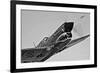 A Curtiss P-40E Warhawk in Flight Near Chino, California-null-Framed Photographic Print