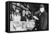 A Customer Inspects a Haggis, London, 1926-1927-null-Framed Stretched Canvas