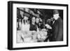 A Customer Inspects a Haggis, London, 1926-1927-null-Framed Giclee Print