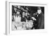 A Customer Inspects a Haggis, London, 1926-1927-null-Framed Giclee Print