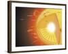 A Cutaway View of the Sun-Stocktrek Images-Framed Photographic Print