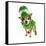 A Cute Chihuahua Dressed Up as a Dinosaur-graphicphoto-Framed Stretched Canvas