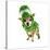 A Cute Chihuahua Dressed Up as a Dinosaur-graphicphoto-Stretched Canvas
