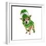 A Cute Chihuahua Dressed Up as a Dinosaur-graphicphoto-Framed Photographic Print