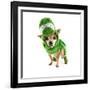 A Cute Chihuahua Dressed Up as a Dinosaur-graphicphoto-Framed Photographic Print