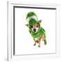 A Cute Chihuahua Dressed Up as a Dinosaur-graphicphoto-Framed Photographic Print