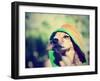 A Cute Chihuahua in a Hoodie-graphicphoto-Framed Photographic Print