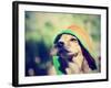 A Cute Chihuahua in a Hoodie-graphicphoto-Framed Photographic Print