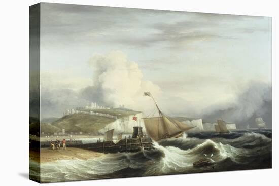 A Cutter and other Shipping off Dover, 1817-Thomas Luny-Stretched Canvas