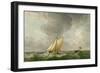 A Cutter in a Strong Breeze (Oil on Copper)-Charles Brooking-Framed Giclee Print