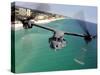 A CV-22 Osprey Aircraft Flies Over Florida's Emerald Coast-Stocktrek Images-Stretched Canvas