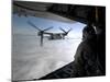 A Cv-22B Osprey Receives Fuel Off the Coast of Greenland-null-Mounted Photographic Print