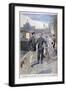 A Cycle and Water Police Officer, Paris, 1900-Oswaldo Tofani-Framed Giclee Print
