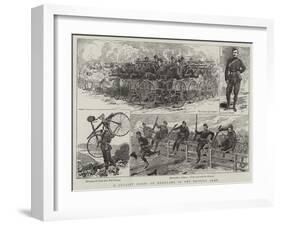 A Cyclist Corps of Regulars in the British Army-Alfred Chantrey Corbould-Framed Giclee Print