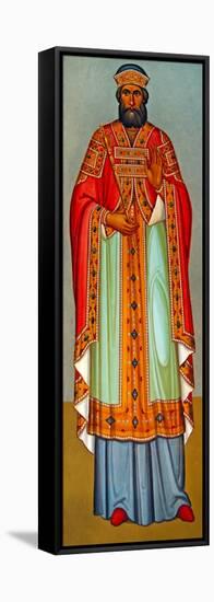 A Cypriot Priest in Ceremonial Robes, Cyprus-null-Framed Stretched Canvas