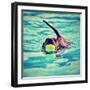 A Dachshund with a Ball in His Mouth-graphicphoto-Framed Photographic Print