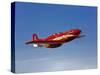 A Dago Red P-51G Mustang in Flight-Stocktrek Images-Stretched Canvas