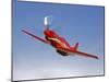 A Dago Red P-51G Mustang in Flight-Stocktrek Images-Mounted Photographic Print