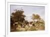 A Dairy Farm on the Marshes, East Kent-Thomas Sidney Cooper-Framed Giclee Print