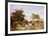 A Dairy Farm on the Marshes, East Kent-Thomas Sidney Cooper-Framed Giclee Print