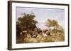 A Dairy Farm on the Marshes, East Kent-Thomas Sidney Cooper-Framed Giclee Print