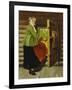 A Dalecarlian Beauty-August Hagborg-Framed Giclee Print