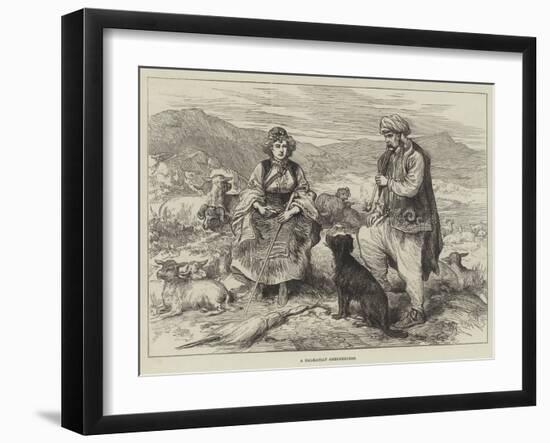 A Dalmatian Shepherdess-null-Framed Giclee Print