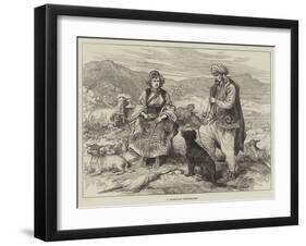 A Dalmatian Shepherdess-null-Framed Giclee Print