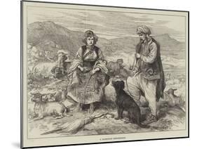 A Dalmatian Shepherdess-null-Mounted Giclee Print