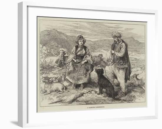 A Dalmatian Shepherdess-null-Framed Giclee Print