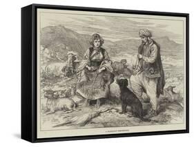 A Dalmatian Shepherdess-null-Framed Stretched Canvas