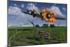 A Damaged B-17 Flying Fortress Attempting an Emergency Landing-null-Mounted Art Print