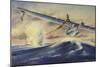 A Damaged Pby Catalina Aircraft after the Attack and Sinking of a German U-Boat-null-Mounted Premium Giclee Print