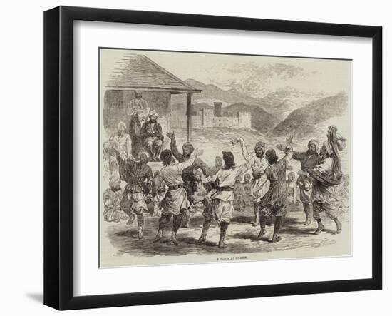 A Dance at Gilghit-null-Framed Giclee Print