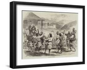 A Dance at Gilghit-null-Framed Giclee Print