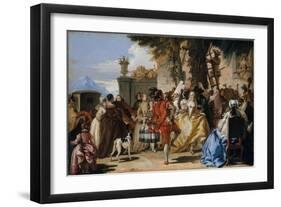 A Dance in the Country, c.1755-Giandomenico Tiepolo-Framed Giclee Print