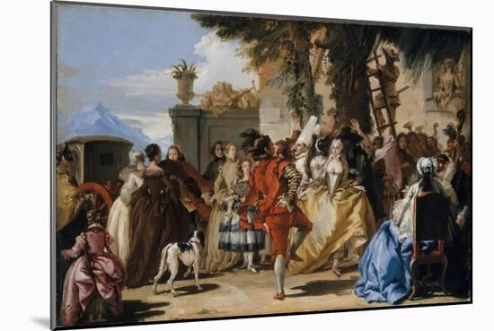 A Dance in the Country, c.1755-Giandomenico Tiepolo-Mounted Giclee Print