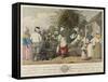 A Dance in the Island of St. Dominica (Colour Engraving)-Agostino Brunias-Framed Stretched Canvas
