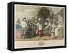 A Dance in the Island of St. Dominica (Colour Engraving)-Agostino Brunias-Framed Stretched Canvas