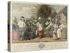 A Dance in the Island of St. Dominica (Colour Engraving)-Agostino Brunias-Stretched Canvas